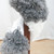 Telescopic Duster 9.2ft Extendable Pole Washable Bendable Head Fiber Duster for Ceiling Window Car Gray White Gray
