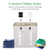 Collapsable 2-section Laundry Bag Foldable Laundry Hamper  Oxford Fabric Laundry Basket Clothes Sorter Portable Multifunction Storage Bag with Alloy Handle