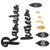 Wooden Hanging Plaque Sign Pendant Ornament Wall DIY Letter Wall Ornaments Home DecorationBlack