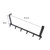 Over The Door Hooks Over The Door Hanger Space Aluminum Towel Rack Hooks for Hanging Coat Bag Robe 6 Hooks Black