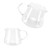 Transparent Cup High Borosilicate Glass Coffee Sharing Cup AntiScalding for Drinking Tea(650ml )
