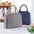 Tote Lunch Bag Reusable Insulated Cooler High Capacity Waterproof for Men Women Work Picnic Beach Gray
