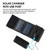 7.5W 5V Foldable Solar Charger With USB Port Portable Solar Panel Waterproof Compact Solar Power Phone Charger For Tablet Laptop Cellphones Camping Hiking Travel