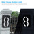 Solar House Number Light LED Illuminated Address Plaque for Houses Address Numbers Solar Powered LED Address Sign for Home Villa Yard Street
