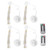 4pcs Firework Lights LED Warm Light Remote Control IP65 Waterproof Battery Powered Starburst String Lights for Tent Patio Christmas Decorations