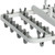 Drying Rack Foldable Matrix Hanging Point 24 Clips Household Drying Rack for Socks Underwear Panties White Grey