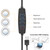 Flexible Clamp-on Table Lamp with 8x Magnifier Swing Arm Dimmable LEDs Desk Light 3 Color Modes & 10 Brightness Levels Reading Working Studying Light