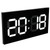 Acrylic 3D Wall Clock Remote Control Electronic Clock Convex Body White Digit