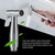 3Pcs Stainless Steel Handheld Bidet Sprayer Set with Hose and Holder Toilet Washing Shower Kit G1/2in
