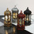 Eid Mubarak LED Lanterns Retro Hexagonal Glass Lights Decorations for Home Ramadan Muslim Islamic Festival Party