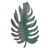 Wall Hanging Iron Simulated Blue Leaf Ornament Art Craft for Home Interior Wall Decoration