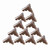 12pcs Wooden Box Jewelry Gift Case Corner Decorative Protectors Iron Edge Cover Guard Bronze
