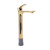 G1/2 Single Handle Bathroom Sink Faucet Brushed Gold Elegant Modern Design Anti Rust Finish