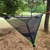Triangle Hammock Foldable Portable Multiperson Triangle Hammock Mesh Hammock Camping Hammock for Outdoor Black 280x280x280cm