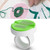 Magnetic Pin Cushion Sewing Storage Wrist Clip Screw Knitting Magnet Needle Box(Green)