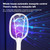Electric Swatter with Stand Household Swatter Racket Lamp for Indoor Outdoor Use
