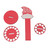 Wooden Christmas Money Holder Desktop Ornaments Multiple Holes Double Layer Cash Holders for Decorations Type B