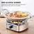 Mini Alcohol Stove Burner Stainless Steel Adjustable Firepower Windproof Drawer Style Burner for Barbecue Hotpot Outdoors Cooking