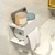 Toilet Paper Shelf Multifunctional Modern Wall Mounted Carbon Steel Tissue Box with Shelf