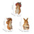 Easter Resin Craft Bunny Tabletopper Ornaments Decor Cute Rabbit Statue for Garden Home Holiday Party Decoration