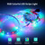 LEDs Strip Light Set USB RGB Flexible LED Rope Lighting with 44-Keys Remote Controller 20 Colors & 6 Light Modes Cuttable Self-adhesive LEDs Strips for Home Party Decoration Restaurant KTV Club DIY