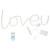 LOVEU Neon Light LED Colorful Neon Signs for Home Decoration Proposing Holiday DecorationWarm White Light