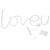 LOVEU Neon Light LED Colorful Neon Signs for Home Decoration Proposing Holiday DecorationWarm White Light