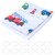 Cute Cartoon Pattern Polyester Shower Curtain Waterproof Mildew Proof Bath Curtain Accessory(180x180cm )
