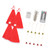 Hanging Lighted Glowing Santa Hats with Bells Battery Powered Fairy LED String Light Lights for Indoor Outdoor Decor