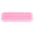 24‑Grids Ice Cubes Tray with Lid Food Grade Silicone DIY Ice Mold Tray for Home Bar UsePink