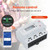 Smart Electricity Meter WIFI Remote Prepaid Electricity Meter Multifunctional 3-phase Rail Type Home Room Rlectricity Meter LCD Screen for Tuya App Electricity Management Digital Energy Meter