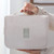 Cosmetic Bag Small Portable Makeup Bag Zippered High Capacity Toiletry Bag Travel Washing Bag Makeup Pouch Fashion Korean Style Storage Bag Beige