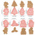 8 Pcs/Set DIY Christmas Biscuit Mould Cartoon Cutter 3D Biscuits Mold Plastic Baking Mould  Decorating Tools