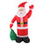 Inflatable Santa Decoration Built in LED Light Waterproof Inflatable Bag Santa for Yard Garden Christmas Parties US Plug 100‑240V