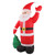 Inflatable Santa Decoration Built in LED Light Waterproof Inflatable Bag Santa for Yard Garden Christmas Parties US Plug 100‑240V
