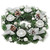 Christmas Advent Wreath 12-inch Advent Candle Holder Ring Artificial Christmas Wreath with Ribbon Pinecone for Advent Centerpiece Holiday Christmas Home Decoration NO Candles
