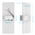 Tomshine Modern LED Wall Light 12W Acrylic Wall Sconce Decorative Night Lamps Indoor Lighting for Pathway Bathroom Stairs