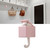 Cute Animal Hook Adhesive Wall Mount Cartoon Hook 3.3lb Bearing Capacity Coat Hook Multipurpose Key Hook for Entryway Hallway Roseate Cat