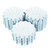 100PCS Flower Shaped Muffin Cupcake Cases Dessert Cake Baking Cup Baking Moulds Birthday Party DecorSky Blue