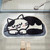 Bathroom Rug Mat Cute Simple Quick Drying Prevent Slipping Shower Carpets for Hotel and Home Lying Down Cat 40x60cm/15.7x23.6in Imitation Cashmere