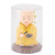 Cute Monk Car Ornament Solar Powered Waving Hands Monk Car Interior Display Decoration with 2 Anti Slip Mats for Home Yellow