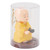 Cute Monk Car Ornament Solar Powered Waving Hands Monk Car Interior Display Decoration with 2 Anti Slip Mats for Home Yellow