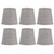 6Pcs Lampshade Modern Light Cover Fabric Inner Film European Style for Chandelier Wall Lamp W/E14 Interface