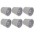 6Pcs Lampshade Modern Light Cover Fabric Inner Film European Style for Chandelier Wall Lamp W/E14 Interface