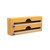 Double Grid Foil Dispenser Bamboo Wood Drawer Type Preservation Film Tin Foil Paper Cutter for Kitchen