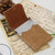 Metal Wallet Proof Credit Card Holder Case Pocket (Brown)