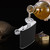 Stainless Steel Hip Flask Black Leather Funnel with Two Wine Cups Set for Birthday Gift(6oz)