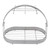 Mug Holder Stand Iron Coffee Cups Dishes Organizer Mug Drainer Storage Drying Rack with 6 Hooks for Counter Cabinet Table Kitchen Restaurant Office Silver