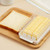 Butter Dish with Lid for Countertop Plastic Butter Keeper and Cutting Slot for Dividing and Storing Butter Container