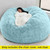 Home Sponge Bed Bean Bag Chair Cover Slipcover Double Bedroom Balcony Large Couch Round Soft Fluffy  Cover No Fillings Only Cover
